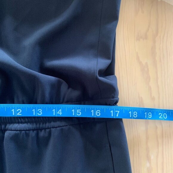 Vince. Jumpsuit Womens Size 10 Coastal Cap Sleeve Drawstring Stretch Zip Up - Picture 12 of 15